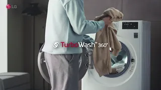 Пральні машини LG AIDD™ з функцією швидкого прання TurboWash™360˚
