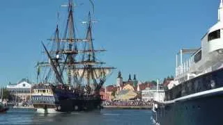 Ostindiefararen  Götheborg till Visby hamn 130809