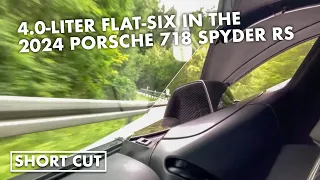 Have a listen to the screaming 4.0-liter flat-six in the 2024 Porsche 718 Spyder RS