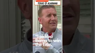 Kirk Herbstreit "I picked Alabama to win the National Championship."
