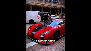 Top 10 Fastest Cars in The World #shorts #youtubeshorts