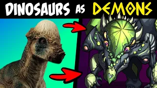 What if DINOSAURS Were DEMONS?! (Lore & Speedpaint) Compilation