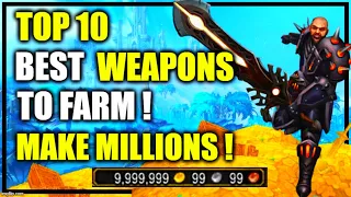 MAKE MILLIONS farming these weapons !! TOP 10 best weapons to farm | WoW GoldMaking Shadowlands