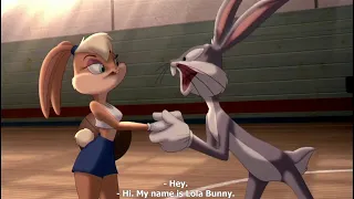 Space Jam - Bugs Bunny Meets Lola Bunny and saves her in Japanese