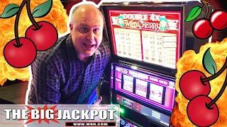 🍒 SURPRISE JACKPOT! 🍒 $50 Max Bet 3 Reel Wild Cherries & Double Diamond