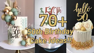 70+ 50th  Birthday Cake Ideas🎂🎈🍾