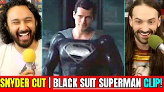Snyder Cut Justice League | SUPERMAN BLACK SUIT CLIP - REACTION! (Justice Con)