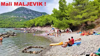 Montenegro, Sutomore,  the Small  Maljevik beach - 4K video!