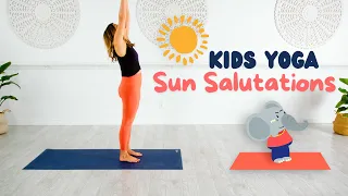 intro to sun salutations | Wonder Kids Yoga (Ages 4-11)