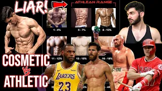 Athlean X DOES NOT Look Like An Athlete! (Cosmetic vs Athletic Body Fat)