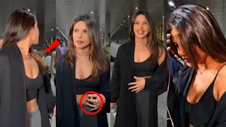 Media के सामने Priyanka Chopra ने छुपाया अपनी Pregnancy At Mumbai Airport