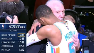 Coach Pop Becomes #1 ALL-TIME Winningest Coach in NBA History! ❤