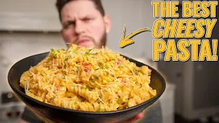 The Best CHEESY Cajun Pasta I Have EVER Had!!