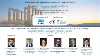 2020 - Capital Link 22nd Annual Invest in Greece Forum - Investing in Information & Communication