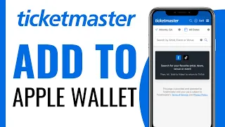 How To Add Ticketmaster Ticket To Apple Wallet - Full Guide (2024)