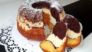 Вкусен и красив кекс три цвята!
        3 Color sponge cake!