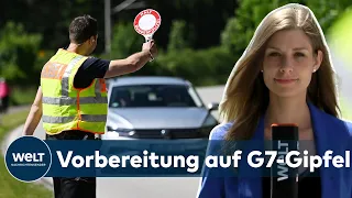 G7-GIPFEL AUF SCHLOSS ELMAU: Wanderer aufgepasst - Personentrollen der Polizei | WELT Thema