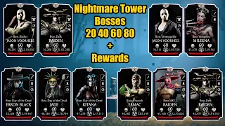 Fatal Nightmare Tower Bosses 20 40 60 80 and Rewards | MK Mobile