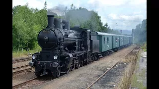 Parní vlak / 354 7152 parní rychlík Tanvald - Praha 3.7.2017