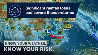 Severe Weather Update: significant rainfall and severe thunderstorms - 8 Nov 2021