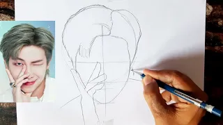 BTS RM Drawing // How to draw BTS RM