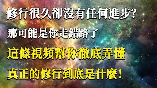 修行很久卻沒有任何進步？那可能是你走錯路了！這條視頻幫你徹底弄懂真正的修行到底是什麼！#能量#業力#宇宙#精神#提升 #靈魂 #財富 #認知覺醒