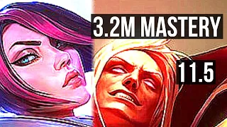 FIORA vs VLADIMIR (TOP) | 3.2M mastery, 1700+ games, 8/1/3, Godlike | KR Diamond | v11.5