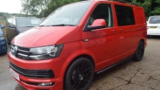 VW Transporter 2015 Cherry Red Kombi 140 LV Sportline Pack