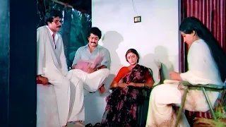 മമ്മൂട്ടിയും ലാലും സീമയും ശോഭനയെ ഇരുത്തി വാരിയ സീൻ | Mohanlal | Mammootty | Malayalam Movie Scenes