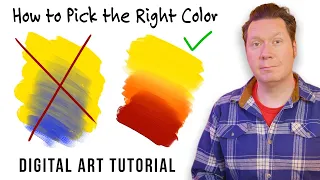 How to Pick the Right Colors - Coloring Digital Art for Beginners