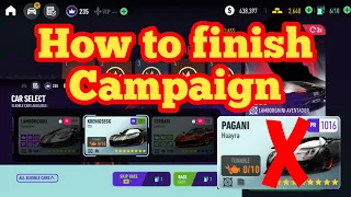 How to finish Campaign - NFS No Limits