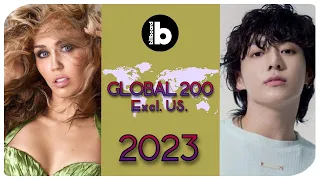 Billboard Global 200 Excl. US - Number Ones of 2023