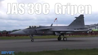 Saab JAS39C Gripen Waiting for Show [4K UHD] Seinäjoki Airshow 2017