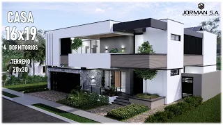 House Design | Modern House Design | 16x19m 2 Storey | 4 Bedrooms