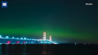 Unbelievable time lapse footage of northern lights over Michigan