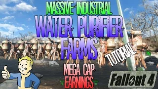 Fallout 4 | Great Cap Making Technique | Massive Industrial Water Purifier Farms Method | Tutorial