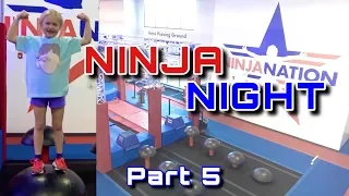 when she Takes 1st Place 3 IN A ROW!!!!! Ninja Night Races at Ninja Nation