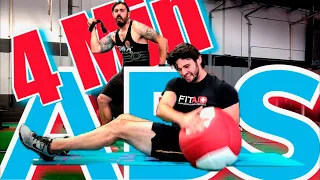 4 MIN ABS WORKOUT - With Medball // Targeting Entire Core