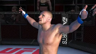 UFC GAMEPLAY || DENNIS SILVER  VS  LUKE ROCKHOLD & JAKE ELLENBERGER