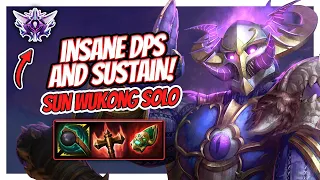 ROAD TO MASTERS: SLAPPER MONKEY DPS BUILD! -  Smite Ranked Sun Wukong solo