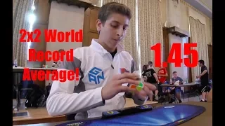 2x2 Cube 1.45 WORLD RECORD Average! - Rami Sbahi