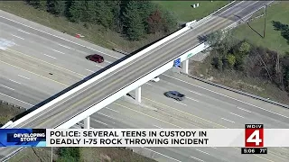 Several teens in custody in deadly i-75 rock throwing incident