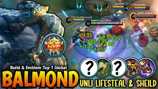 100% STRONGER!! Balmond Best Build Insane Lifesteal & Sheild Monster - Build Top 1 Global Balmond