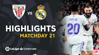 Highlights Athletic Club vs Real Madrid (1-2)