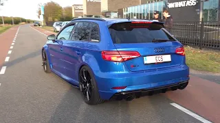 520HP Audi RS3 8V Sportback Stage 2 - LOUD Revs, Accelerations, Pop & Bangs & Launch Controls!