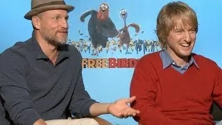 Woody Harrelson and Owen Wilson Talk 'Free Birds'