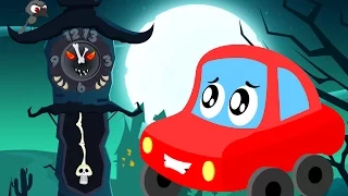 Little Red Car | The Clock Has Struck Thirteen | Halloween Songs For Kids