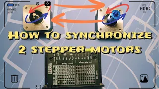 #How to connect #stepper motor to stepper drive & #synchronize 2 motors & how stepper drive work??