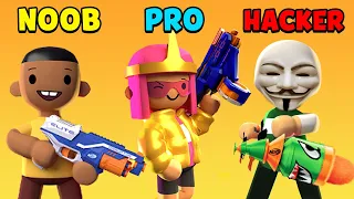 NOOB vs PRO vs HACKER - NERF Epic Pranks