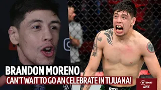 Brandon Moreno can't wait to go and celebrate in Mexico!